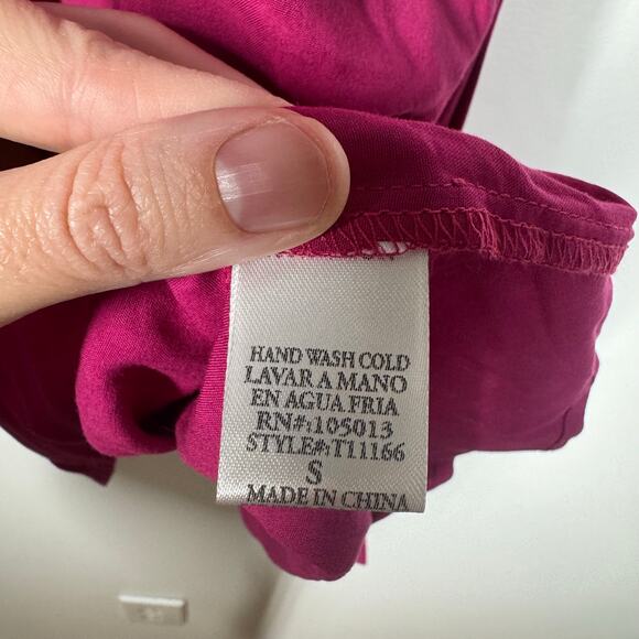 Andree By Unit Shirt Women NWT S Pink Long Sleeve Magenta Style #11166 Career - Picture 3 of 7